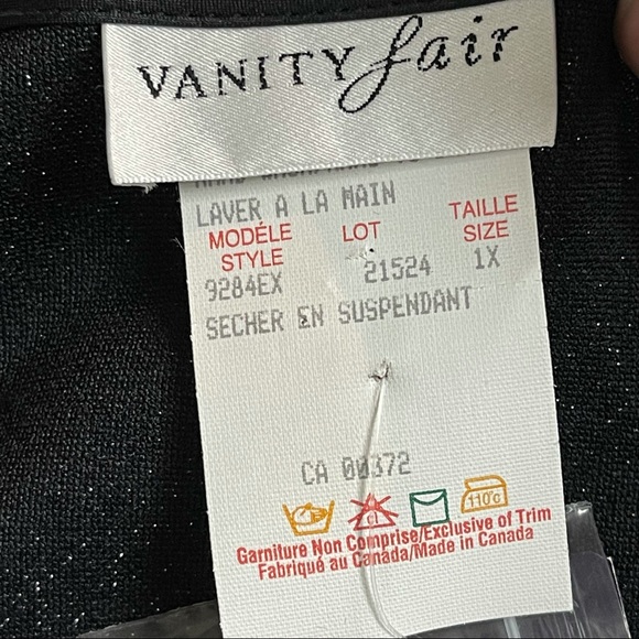 NWT Vintage Vanity Fair Silver Sparkly Tunic Top 1X - Picture 8 of 9